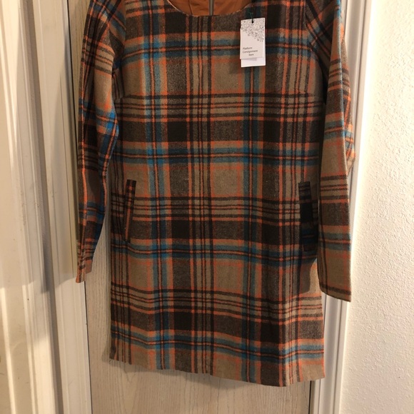 SOLD !!! ZR & ZR Wool Mini Plaid Dress - Picture 5 of 6